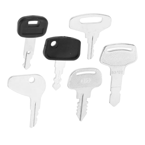 Gatuida 6 Stück Teiliges Zündschlüssel Traktoren Bagger Lader und Rasenmäher Ersatzmotorstartschlüssel für Baumaschinen und Außenanlagen Passend für Kubota und Vielseitige Anwendungen von Gatuida