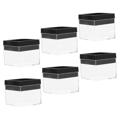 Gatuida 6 Stück Transparente Aufbewahrungsboxen für Mineralien Quadratische Sammlerkästen zur Sicheren Präsentation und Lagerung von Kristallen und Proben Gatuida 6 Stück Transparente Aufbewahrungsboxen für Mineralien Quadratische Sammlerkästen zur Sicheren Präsentation und Lagerung von Kristallen und Proben von Gatuida