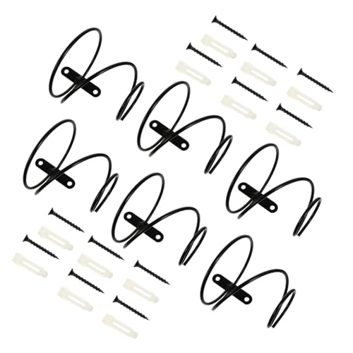 Gatuida 6 Stück Wand Weinflaschenhalter aus Schwarzem Einzelner Flaschenhalter mit Spiralem Design Platzsparendes Weinregal zum Aufhängen für Zuhause Bar und Restaurant Gatuida 6 Stück Wand Weinflaschenhalter aus Schwarzem Einzelner Flaschenhalter mit Spiralem Design Platzsparendes Weinregal zum Aufhängen für Zuhause Bar und Restaurant von Gatuida