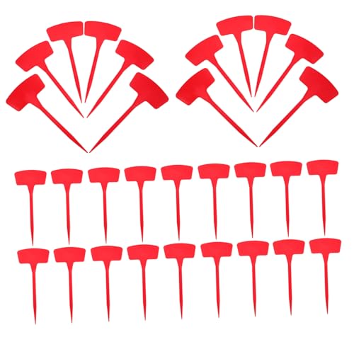 Gatuida 60 Stück Große Rote Kunststoff Garten Pflanzenetiketten Wetterfeste Beschreibbare Steckschilder Langlebige Wiederverwendbare Pflanzenschilder für Blumen Gemüse und Kräuter im Gatuida 60 Stück Große Rote Kunststoff Garten Pflanzenetiketten Wetterfeste Beschreibbare Steckschilder Langlebige Wiederverwendbare Pflanzenschilder für Blumen Gemüse und Kräuter im von Gatuida