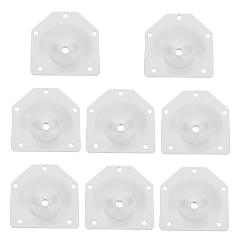 Gatuida Möbel Bein Montageplatten 12-Grad Schrägbein Befestigungsplatten 8 Stück Möbelzubehör Aus Stahl Für Sofa Und Tisch Mit Schrauben 70x67x1.2mm von Gatuida