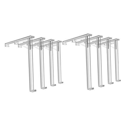 Gatuida 8 Stück Teiliges Set Transparente Vorhang Clips aus Präzise Positionierung für Vertikale Jalousien Verdeckte Halterungen Einsetzbar für Wohn und Büroräume von Gatuida