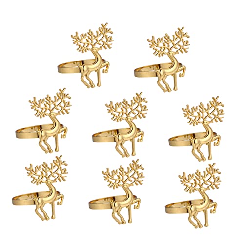 Gatuida 8 Stück Teiliges Weihnachts Serviettenringe Elchform aus Langlebigem Glatte Verarbeitung Praktische Napkin Buckles für Festliche Tischdekoration für Hochzeit und Party Gatuida 8 Stück Teiliges Weihnachts Serviettenringe Elchform aus Langlebigem Glatte Verarbeitung Praktische Napkin Buckles für Festliche Tischdekoration für Hochzeit und Party von Gatuida