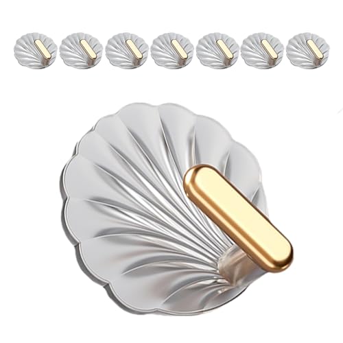 Gatuida 8 Stück Wandhaken Selbstklebende Dekohaken für Badezimmer Küche und Schlafzimmer für Handtücher Mäntel und Taschen Kein Bohren Nötig Transparentes Design von Gatuida