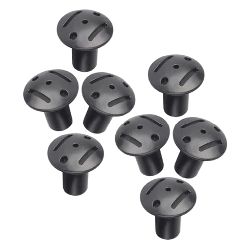 Gatuida 8 Stück Zeltstangenkappe Camping Zubehör Zeltheringschutz Planenstangen-spitzenabdeckung Tipps Für Zeltheringe Stangenverbinder Für Zeltbau Kappe Für Zeltstützstangen Sehen Schwarz von Gatuida