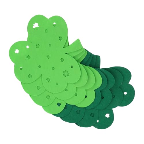 Gatuida 8 Tischsets Für Den St Patricks Day Tischsets Aus Papier Zum St Patricks Day Zusammen Mit St Parick Day Tischset St Patricks Day Zubehör Filz Kleeblatt Grünes Filztuch von Gatuida