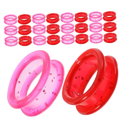 Gatuida 80 Stück Bequeme Scheren Finger Ringe Rutschfeste Schutzringe für Haustierpflege Scheren Bequeme Daumen Einsätze Flexible Passform für Friseure und Barber Kompatibel für Langes von Gatuida