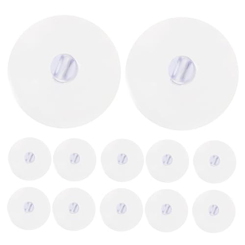 Gatuida 80 Stück Transparente Kunststoff saugnäpfe Rutschfeste Doppelseitige Haftung für Glas Fenster Fliesen Wiederverwendbar zur Dekoration und Befestigung im Haushalt von Gatuida