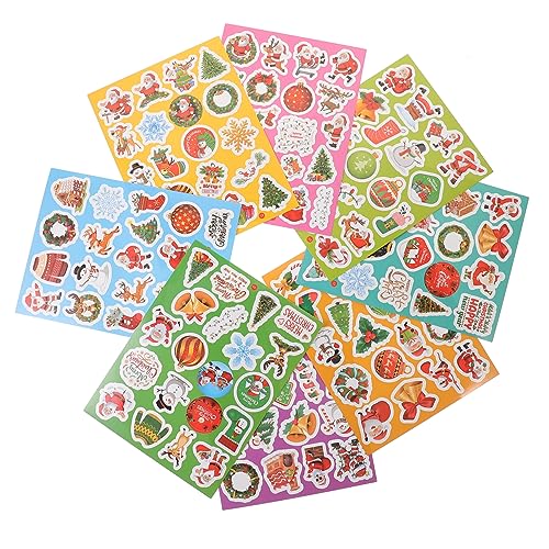 Gatuida 8blätter Weihnachtsaufkleber Für wasserdichte Party-Sticker Für Weingläser Wasserflaschen Und Scrapbooking Weihnachtsdesigns Für Mädchen Und Festlichkeiten Gatuida 8blätter Weihnachtsaufkleber Für wasserdichte Party-Sticker Für Weingläser Wasserflaschen Und Scrapbooking Weihnachtsdesigns Für Mädchen Und Festlichkeiten von Gatuida