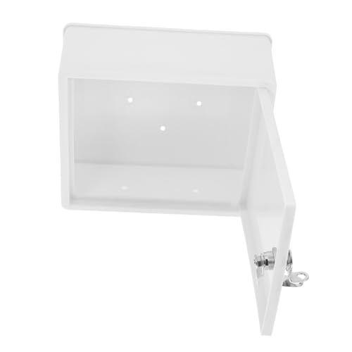 Gatuida Abschließbare Wandmontierte Milchbox Milchaufbewahrungsbehälter mit Schloss für Außenbereich Flexibel Platzierbar als Wand oder Moderner Stil für Haustür und Milchverteilung von Gatuida
