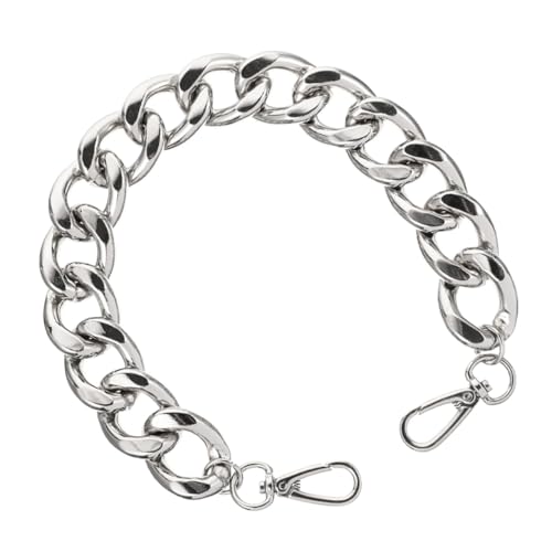 Gatuida Alloy Metalltaschenkette Breit mit Haken Einfache DIY Umhängetasche Schulterriemen Modisches Ersatz Accessoire für Handtaschen in Silber von Gatuida