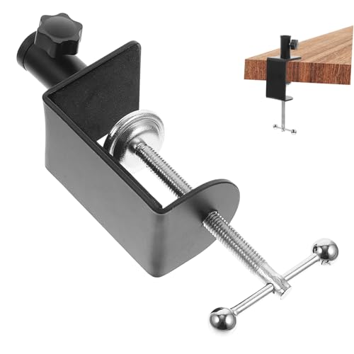 Gatuida Aluminiumlegierung Tischhalterung Klemme Verstellbar Stabiler Schreibtisch Halter Mikrofonarm Lampenbefestigung mit Rutschfestem Schutz für Büro und Zuhause von Gatuida