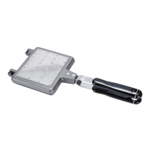 Gatuida Aluminiumlegierung Waffelbackform mit Hitzeisoliertem Griff Antihaftbeschichtetes Waffeleisen für Sandwich und Kuchen Schnelles Erhitzen Vielseitig Einsetzbar für Elektro und Gatuida Aluminiumlegierung Waffelbackform mit Hitzeisoliertem Griff Antihaftbeschichtetes Waffeleisen für Sandwich und Kuchen Schnelles Erhitzen Vielseitig Einsetzbar für Elektro und von Gatuida