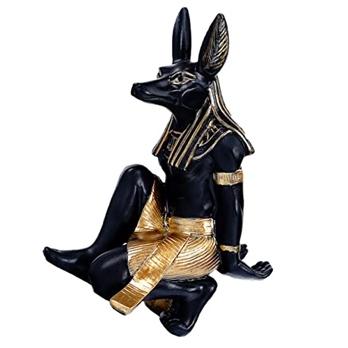 Gatuida Anubis Weinregal aus Resin Rotweinflaschenständer Dekoratives Weinregal Weinschrank Ornament für Zuhause und Partys von Gatuida