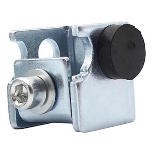 Gatuida Automatischer Türstopper für Außenschiebetüren aus Stahl Robuster Bodengleiter mit Gummipuffer gegen Vibrationen Einfache Montage mit Inbusschrauben Geeignet für Supermärkte und von Gatuida