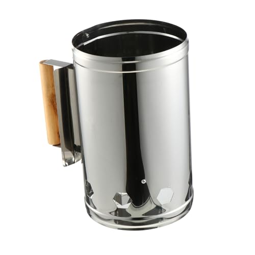 Gatuida BBQ Anzündkamin aus Edelstahl Schnelles Holzkohle Anzünden mit Hitzeschutz und Holzgriff Langlebiger Grillstarter für Outdoor Barbecue Gleichmäßige Glutentwicklung Rostfrei und Gatuida BBQ Anzündkamin aus Edelstahl Schnelles Holzkohle Anzünden mit Hitzeschutz und Holzgriff Langlebiger Grillstarter für Outdoor Barbecue Gleichmäßige Glutentwicklung Rostfrei und von Gatuida