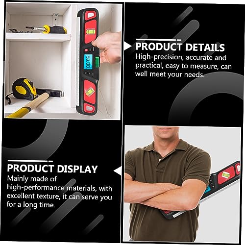 Gatuida Backlight Level Ruler mit Hoher Präzision Mini Wasserwaage mit Sprachansage Stoßfestes Home Level Tool Rot Tragbarer Kalibrator für Bilderrahmen und Heimvermessung von Gatuida