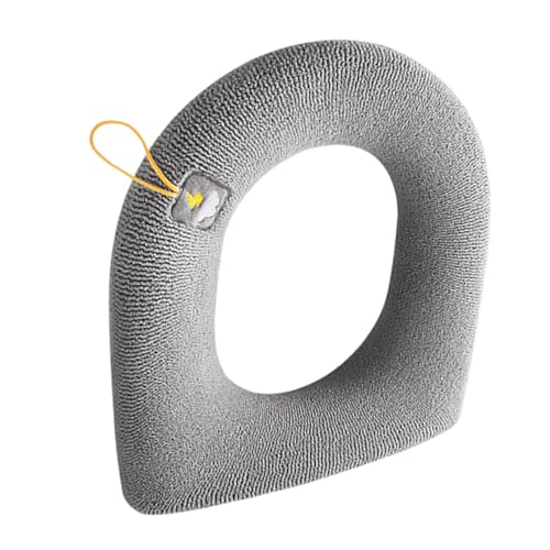 Gatuida Toilettensitzbezug Waschbar Gestrickt Toilettensitzmatte Erhöhter Komfort Einfache Reinigung Praktischer Griff Tragbar Für Reisen von Gatuida