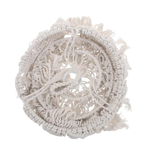 Gatuida Boho Lampenschirm Makramee mit Fransen Handgewebter Pendellampe im Skandinavischen Stil für Wohnzimmer Schlafzimmer und Esszimmer von Gatuida