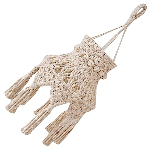 Gatuida Boho Makramee Lampenschirm Deckenleuchte Vintage Stil Hängelampe für Wohnzimmer Schlafzimmer Badezimmer Dekorative Handgefertigte Deckenlampe mit Natürlicher Struktur Gatuida Boho Makramee Lampenschirm Deckenleuchte Vintage Stil Hängelampe für Wohnzimmer Schlafzimmer Badezimmer Dekorative Handgefertigte Deckenlampe mit Natürlicher Struktur von Gatuida