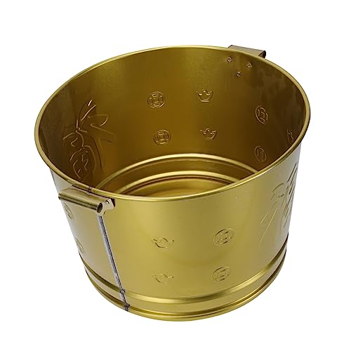 Gatuida Brenncontainer für Papier und Abfall Goldener Verbrennungsofen für Zuhause Freien Vielseitig Einsetzbar als Müll oder Kompostbehälter mit Sicherheits Haken für Vollständige von Gatuida