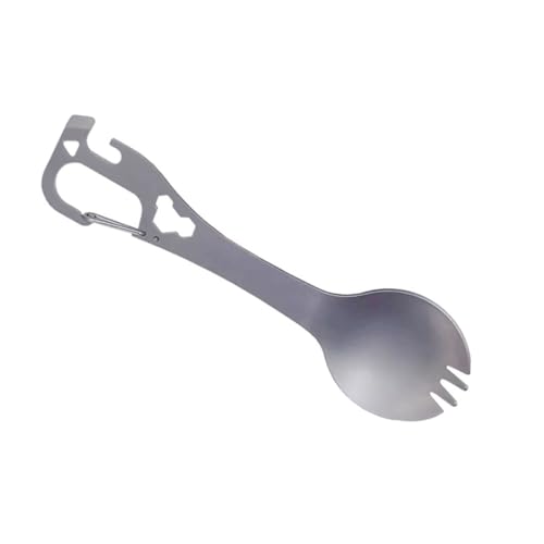 Gatuida Camping Spork Multifunktionales Besteckset für Outdoor Picknick Reisen Flaschenöffner Robust Langlebig Silber Gatuida Camping Spork Multifunktionales Besteckset für Outdoor Picknick Reisen Flaschenöffner Robust Langlebig Silber von Gatuida
