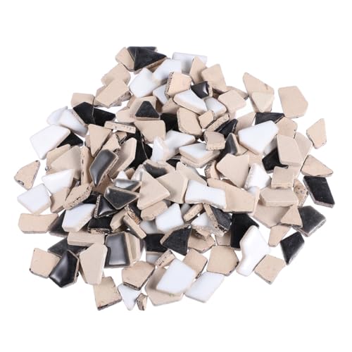 Gatuida DIY Keramik Mosaikfliesen Beutel Unregelmäßige Schwarze und Weiße Mosaiksteine für Kreative Handwerksprojekte Langlebige und Sichere DIY Materialien mit Glatter Kante Gatuida DIY Keramik Mosaikfliesen Beutel Unregelmäßige Schwarze und Weiße Mosaiksteine für Kreative Handwerksprojekte Langlebige und Sichere DIY Materialien mit Glatter Kante von Gatuida