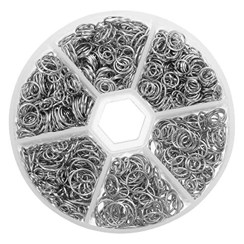 Gatuida DIY Schmuckringe Handgefertigte Sprungringe für Schmuckherstellung Reparatur Langlebige Weiße Ohr Zubehör für Armbänder Ohrringe Gatuida DIY Schmuckringe Handgefertigte Sprungringe für Schmuckherstellung Reparatur Langlebige Weiße Ohr Zubehör für Armbänder Ohrringe von Gatuida