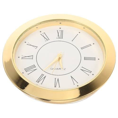 Gatuida DIY Uhrwerk mit Römischen Ziffern Runder Uhrkopf für Bastelprojekte Vielseitige Einsteckuhr für Wanduhr und Tischuhren Klare und Elegantes Design von Gatuida
