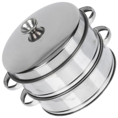 Gatuida Dampfgarer Stufig mit Deckel Multifunktionaler Dampfkorb für Gemüse Dim Sum und für Familie und Gastronomie Langlebig und Einfach zu Bedienen Gatuida Dampfgarer Stufig mit Deckel Multifunktionaler Dampfkorb für Gemüse Dim Sum und für Familie und Gastronomie Langlebig und Einfach zu Bedienen von Gatuida