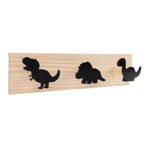 Gatuida Dekorativer Wandhaken aus Hochwertigem Holz Kreativer Dinosaurier Design Schwarz Multifunktional für Schlafzimmer Wohnzimmer Flur Praktische Wandaufhängung für Kleidung und Gatuida Dekorativer Wandhaken aus Hochwertigem Holz Kreativer Dinosaurier Design Schwarz Multifunktional für Schlafzimmer Wohnzimmer Flur Praktische Wandaufhängung für Kleidung und von Gatuida