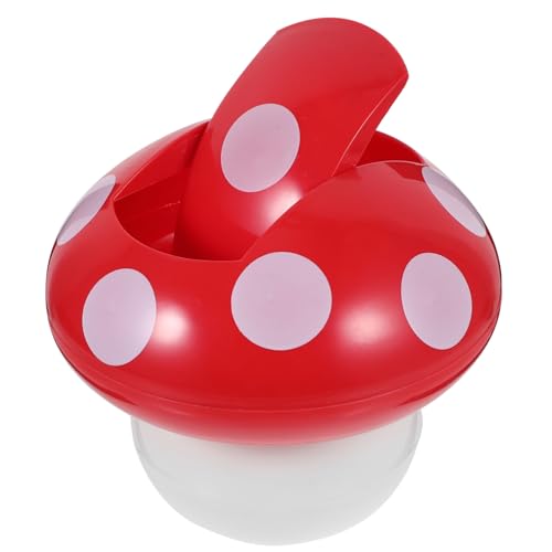 Gatuida Desktop-mülleimer Müllbehälter Mit Deckel Mülleimer Für Schreibtisch Mini -desktop Trashcan Pilzmüllbehälter Büroabfallkorb Winzig Mülleimer Fürs Büro Tischmüllbehälter Pilze Abs von Gatuida
