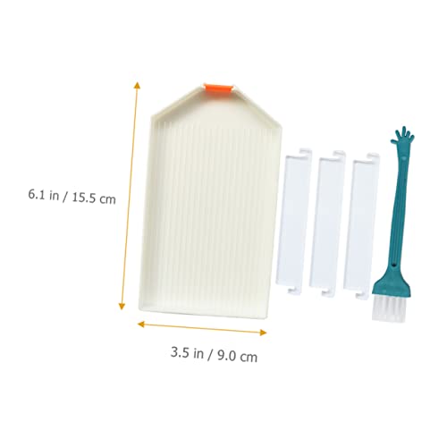 Gatuida Diamantmalerei Zubehör Set Teilig mit Großem Sortier Tablett und Trennern Robustes Tablett für DIY Bastelarbeiten Pinsel zur Präzisen Steinaufnahme für Eckige Steine und Mehr von Gatuida
