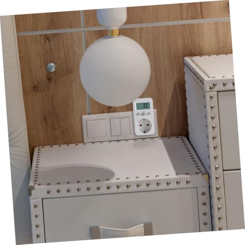Gatuida Digitaler Power Steckdose mit Lcd display Voltage Outlet Socket Energiemessgerät für Strom Spannung und Leistung Praktische Wandsteckdose Premium Einfache Bedienung von Gatuida