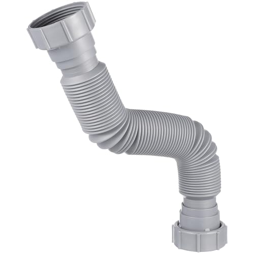 Gatuida Doppelkopf Verlängerungsschlauch für Waschbeckenabläufe Flexible Verbindung für Küchen und Badezimmer Spülen Hochtemperaturbeständig und Robust Einfache Installation von Gatuida