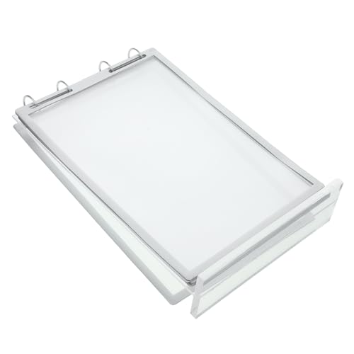 Gatuida Doppelseitiger Acryl Aufsteller Transparent Menühalter mit Flip Seitenfunktion für Tisch Werbung Restaurant Display Ständer für Speisekarten und Bilder von Gatuida