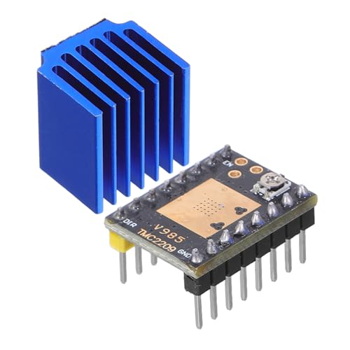 Gatuida Drucker Steppertreiber Modul mit Kühlkörper Geräuscharmes Steuerungsboard Kompatibel für Diverse Einfache Plug-and-play Installation Effiziente Wärmeableitung für Langlebige von Gatuida