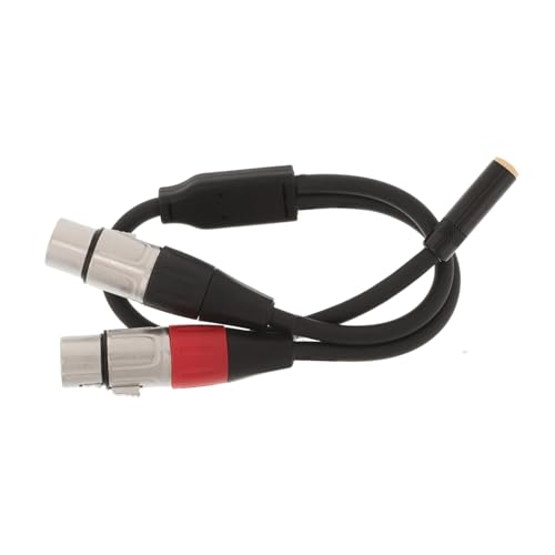 Gatuida Dual Xlr Female Y Splitter Kabel Hochwertiges Audio Kabel für Mikrofon und Mischgeräte Dual Shielded für Optimale Signalübertragung und Minimale Signalverluste Geeignet für von Gatuida