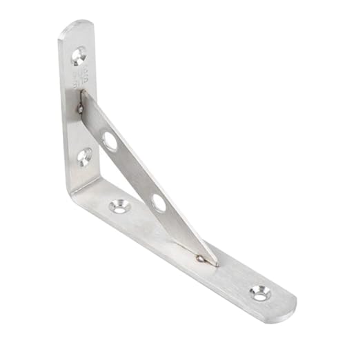 Gatuida Edelstahl Dreieck Regalträger Schwerlast Wandhalterung für Regalbretter Robuste Metallwinkel mit Hoher Tragkraft Einfach zu Montierende Wandstütze für Küche Wohnzimmer Büro von Gatuida