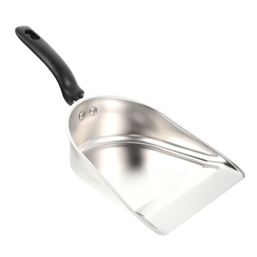 Gatuida Edelstahl Eiswürfel Schaufel Multifunktionale Mehlschaufel mit Verstärktem Rand für Küche Bar Restaurant Leicht und Robust für Eiswürfel und Snacks von Gatuida