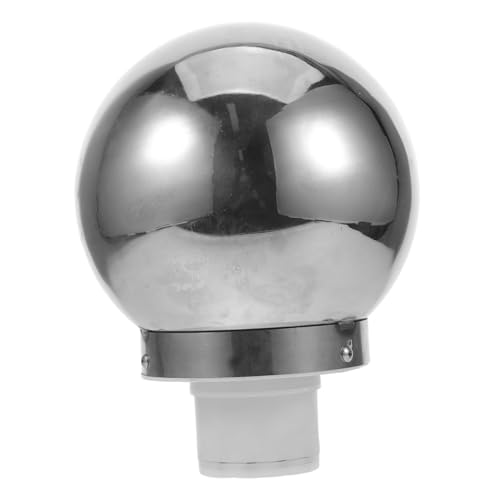 Gatuida Edelstahl Flaggenmast Kugelkopf Drehbar Flaggenmast Ornament Topper Robuste Metallkugel Dekorativ Für Paraden Gartenfeste Und Zeremonien von Gatuida