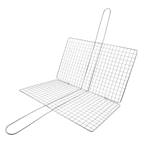 Gatuida Edelstahl Grillkorb für Fisch und Gemüse mit Sicherem Klammermechanismus Robustes Grillzubehör für Holzkohlegrill Praktischer Bbq Grillclip für Outdoor grillen und Vielseitiges von Gatuida