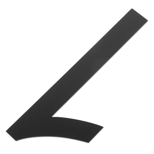 Gatuida Edelstahl Hausnummer Selbstklebend Wetterfest Schwarze Metall Türnummer für Haus Briefkasten Straßenschild Einfache Installation Langlebig von Gatuida