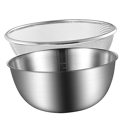 Gatuida Edelstahl Küchensieb Teilig Feinmaschiges Reissieb und Gemüsewaschkorb Robust Waschbar Vielseitig für Obst Gemüse Mikrowellengeeignet für Haushalt und Camping Gatuida Edelstahl Küchensieb Teilig Feinmaschiges Reissieb und Gemüsewaschkorb Robust Waschbar Vielseitig für Obst Gemüse Mikrowellengeeignet für Haushalt und Camping von Gatuida