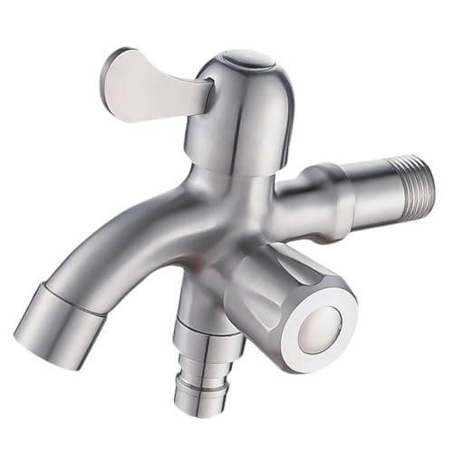 Gatuida Edelstahl Multifunktions Waschmaschinen Wasserhahn Rostfrei Platzen Haushalt Bad Balkon Küchenarmatur mit Ergonomischem Griff Einfache Montage für Zuhause Hotel von Gatuida