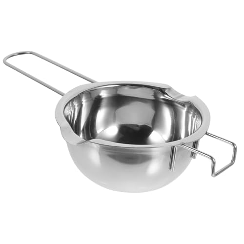 Gatuida Edelstahl Schmelztopf Butterwärmer Öl Heiztopf für Schokolade Käse Candy Backen Langlebig Leicht zu Reinigen als Doppelkocher Zubehör von Gatuida