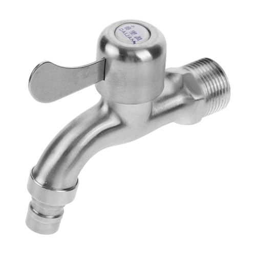 Gatuida Edelstahl Wand Wasserhahn mit Schnellverschluss Frostsicherer Waschmaschinen Auslauf Robuster Ersatz Wasserhahn für Küche und Garten Langlebig und Einfach Bedienbar Gatuida Edelstahl Wand Wasserhahn mit Schnellverschluss Frostsicherer Waschmaschinen Auslauf Robuster Ersatz Wasserhahn für Küche und Garten Langlebig und Einfach Bedienbar von Gatuida