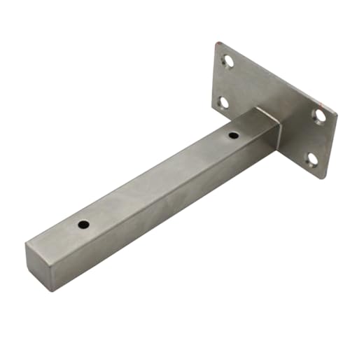 Gatuida Edelstahl Wandregalhalterung Heavy Duty Regalträger aus Dickem Quadratrohr Praktische Lagerregalstütze für Wohnzimmer Küche Büro Vielseitige Aufbewahrungslösung von Gatuida