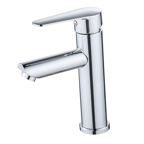 Gatuida Edelstahl Waschtischarmatur mit Einlochmontage Elektroplattierter Wasserhahn für Waschbecken Heiß Kalt Mischbatterie Langlebig und Platzsparend für Bad und Küche Zuhause von Gatuida