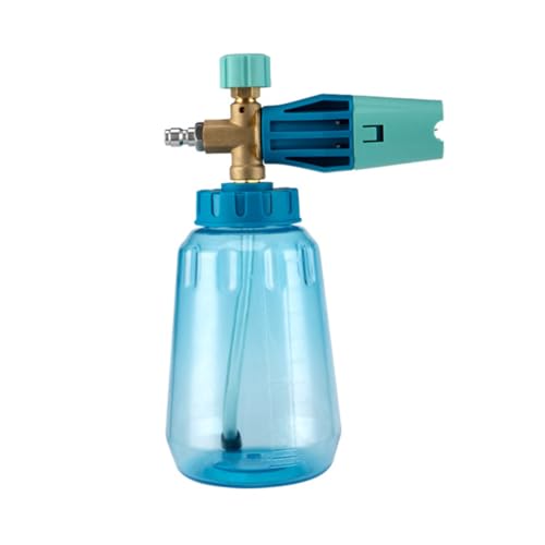 Gatuida Einstellbarer Auto schaumsprüher mit Hochdruckdüse und Flasche Vielseitig für Autowäsche Pflanzenbewässerung und Fensterreinigung Einfache Installation Robustes Kunststoffmaterial von Gatuida